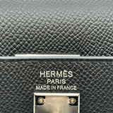 エルメス HERMES ケリー25 外縫い W刻印 ブラック シルバー金具 エプソン レディース ショルダーバッグ