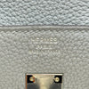 エルメス HERMES バーキン25 K刻印 ブルーグラシエ シルバー金具 トゴ レディース ハンドバッグ