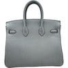 エルメス HERMES バーキン25 K刻印 ブルーグラシエ シルバー金具 トゴ レディース ハンドバッグ