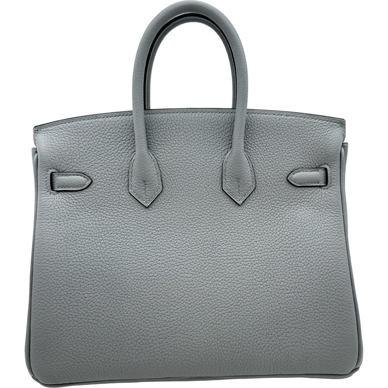 エルメス HERMES バーキン25 K刻印 ブルーグラシエ シルバー金具 トゴ