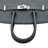 エルメス HERMES バーキン25 K刻印 ブラック シルバー金具 トゴ レディース ハンドバッグ