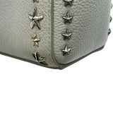 ジミーチュウ JIMMY CHOO ペガシスタッズ2WAYバッグ グレー レザー レディース ショルダーバッグ