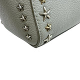 ジミーチュウ JIMMY CHOO ペガシスタッズ2WAYバッグ グレー レザー レディース ショルダーバッグ