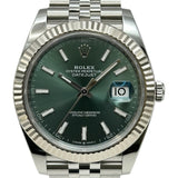 ロレックス ROLEX デイトジャスト41 126334 ミントグリーン ホワイトゴールド/ステンレススチール 自動巻き メンズ 腕時計
