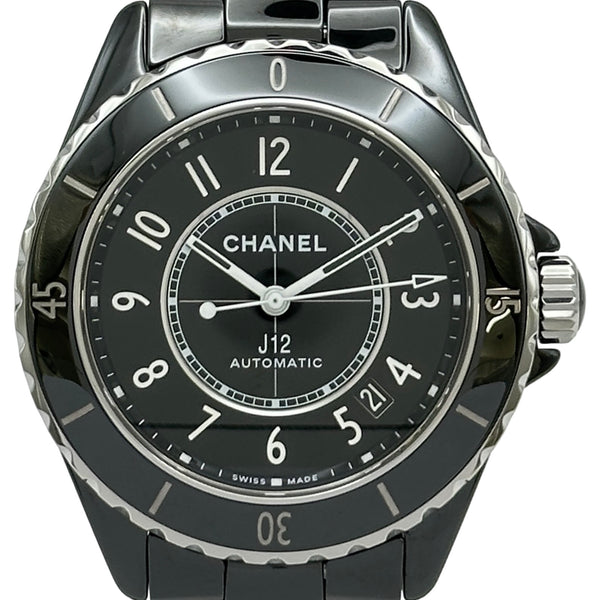 シャネル CHANEL J12 キャリバー12.1 38MM H5697 ブラック セラミック/ステンレススチール 自動巻き メンズ 腕時計 シャネル CHANEL J12 キャリバー12.1 38MM H5697 ブラック セラミック