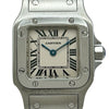 カルティエ Cartier サントスガルベ SM W20056D6 アイボリー ステンレススチール クオーツ レディース 腕時計