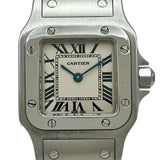 カルティエ Cartier サントスガルベ SM W20056D6 アイボリー ステンレススチール クオーツ レディース 腕時計