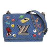 ルイ・ヴィトン LOUIS VUITTON ツイストMM M54865 ブルー　シルバー金具 エピ レディース ショルダーバッグ