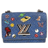 ルイ・ヴィトン LOUIS VUITTON ツイストMM M54865 ブルー　シルバー金具 エピ レディース ショルダーバッグ