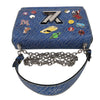 ルイ・ヴィトン LOUIS VUITTON ツイストMM M54865 ブルー　シルバー金具 エピ レディース ショルダーバッグ