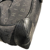 ブルガリ BVLGARI ロゴマニアハンドバッグ ブラック/シルバー金具 レザー レディース ハンドバッグ