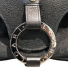 ブルガリ BVLGARI ロゴマニアハンドバッグ ブラック/シルバー金具 レザー レディース ハンドバッグ