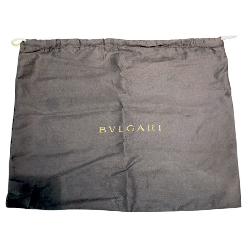 ブルガリ BVLGARI ロゴマニアハンドバッグ ブラック/シルバー金具