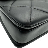 シャネル CHANEL トレンディCC トップハンドルバッグ A92236 26番台 ブラック ゴールド金具 ラムスキン レディース ハンドバッグ