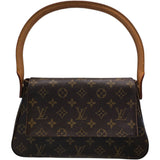 ルイ・ヴィトン LOUIS VUITTON ミニ・ルーピング M51147 ブラウン モノグラム レディース トートバッグ