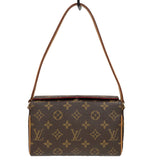 ルイ・ヴィトン LOUIS VUITTON レシタル M51900 ブラウン モノグラムキャンバス　 レディース ハンドバッグ