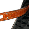エルメス HERMES バーキン25 □H刻印 ブラック/オレンジ シルバー金具 ニロティカス レディース ハンドバッグ