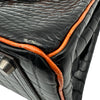 エルメス HERMES バーキン25 □H刻印 ブラック/オレンジ シルバー金具 ニロティカス レディース ハンドバッグ