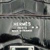 エルメス HERMES バーキン25 □H刻印 ブラック/オレンジ シルバー金具 ニロティカス レディース ハンドバッグ