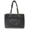 シャネル CHANEL GSTチェーントートバッグ A50995 ブラック/ゴールド金具 キャビア レディース トートバッグ