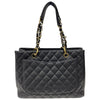 シャネル CHANEL GSTチェーントートバッグ A50995 ブラック/ゴールド金具 キャビア レディース トートバッグ