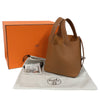 エルメス HERMES ピコタンロックPM G刻印 ブラウン/シルバー金具 トリヨン レディース ハンドバッグ