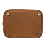 エルメス HERMES ピコタンロックPM G刻印 ブラウン/シルバー金具 トリヨン レディース ハンドバッグ
