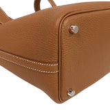 エルメス HERMES ピコタンロックPM G刻印 ブラウン/シルバー金具 トリヨン レディース ハンドバッグ