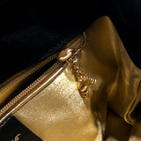 サルヴァトーレ・フェラガモ Salvatore Ferragamo パッチワーク ハンドバッグ 214766 ブラック レザー・スエード レディース ハンドバッグ