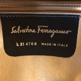 サルヴァトーレ・フェラガモ Salvatore Ferragamo パッチワーク ハンドバッグ 214766 ブラック レザー・スエード レディース ハンドバッグ