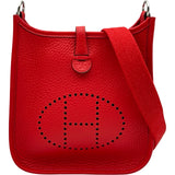 エルメス HERMES エヴリンTPM K刻印 ルージュクー シルバー金具 トリヨンクレマンス レディース ショルダーバッグ