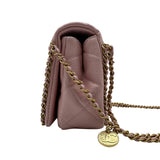 シャネル CHANEL マトラッセ ミニフラップバッグ AS3467 ピンク ゴールド金具 キャビアスキン レディース ショルダーバッグ