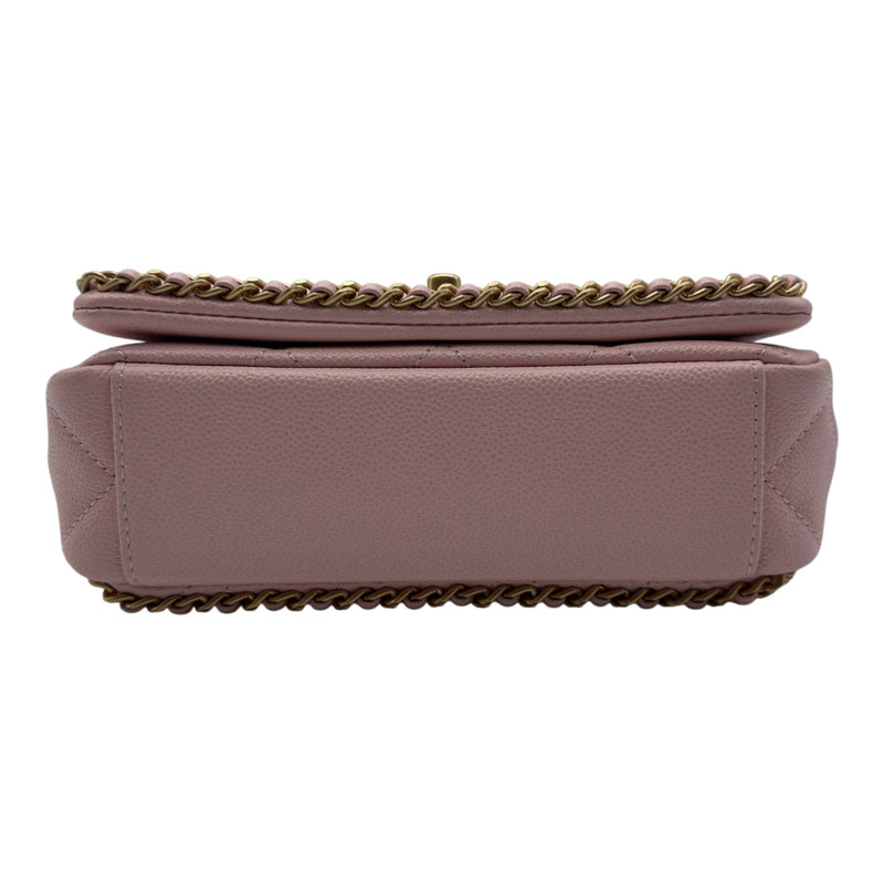シャネル CHANEL マトラッセ ミニフラップバッグ AS3467 ピンク