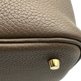 エルメス HERMES ピコタンロックMM Z刻印 エトゥープ ゴールド金具 トリヨンクレマンス レディース ハンドバッグ