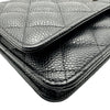 シャネル CHANEL マトラッセチェーンウォレット AP0250 28番台 ブラック シルバー金具 キャビアスキン レディース ショルダーバッグ