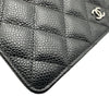 シャネル CHANEL マトラッセチェーンウォレット AP0250 28番台 ブラック シルバー金具 キャビアスキン レディース ショルダーバッグ