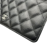 シャネル CHANEL マトラッセチェーンウォレット AP0250 28番台 ブラック シルバー金具 キャビアスキン レディース ショルダーバッグ