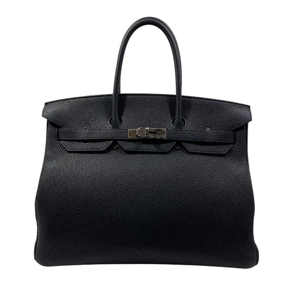 エルメス HERMES バーキン35 B刻印 ブラック シルバー金具 トゴ メンズ