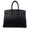 エルメス HERMES バーキン35 B刻印 ブラック シルバー金具 トゴ メンズ ハンドバッグ