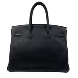 エルメス HERMES バーキン35 B刻印 ブラック シルバー金具 トゴ メンズ ハンドバッグ