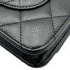 シャネル CHANEL ミニマトラッセ チェーンウォレット AP0250 ブラック シルバー金具 キャビアスキン レディース ショルダーバッグ