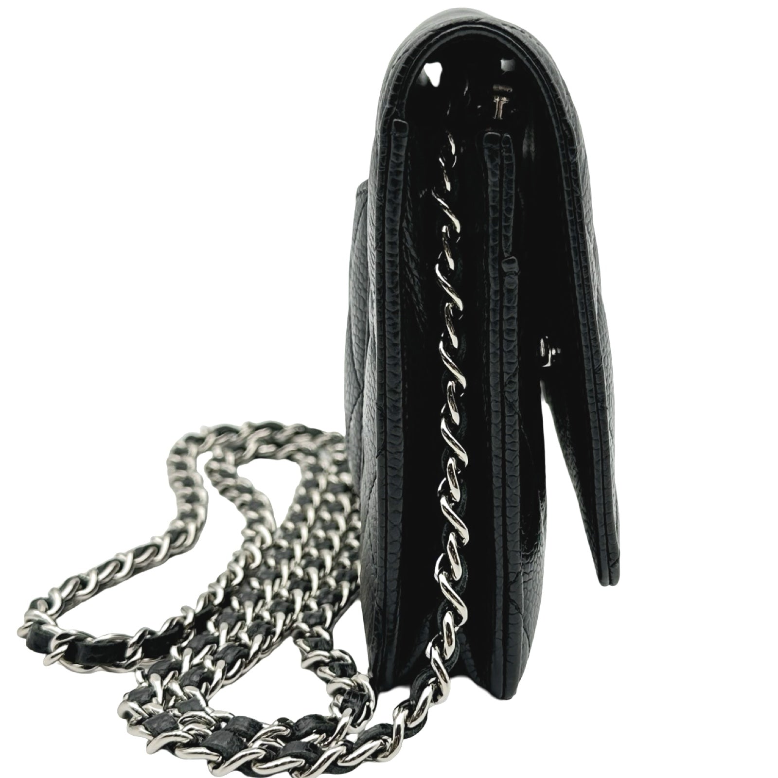 シャネル CHANEL ミニマトラッセ チェーンウォレット AP0250 ブラック