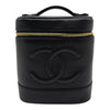 シャネル CHANEL ココマーク バニティバッグ A01998 4番台 ブラック ゴールド金具 レディース ハンドバッグ