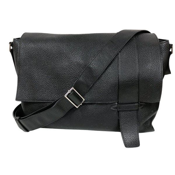 エルメス HERMES HERMES　サックアルフレッド35 □M刻　(2009年製) ブラック シルバー金具 トリヨンクレマンス メンズ ショルダーバッグ エルメス HERMES HERMES サックアルフレッド35 □M刻 (2009年製