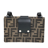 フェンディ FENDI ズッカマルスピオバケット　ショルダーバッグ 7M0295 ブラウン キャンバス レディース ショルダーバッグ