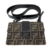 フェンディ FENDI ズッカマルスピオバケット　ショルダーバッグ 7M0295 ブラウン キャンバス レディース ショルダーバッグ