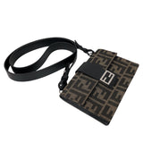 フェンディ FENDI ズッカマルスピオバケット　ショルダーバッグ 7M0295 ブラウン キャンバス レディース ショルダーバッグ