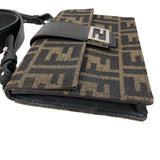 フェンディ FENDI ズッカマルスピオバケット　ショルダーバッグ 7M0295 ブラウン キャンバス レディース ショルダーバッグ