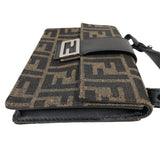 フェンディ FENDI ズッカマルスピオバケット　ショルダーバッグ 7M0295 ブラウン キャンバス レディース ショルダーバッグ