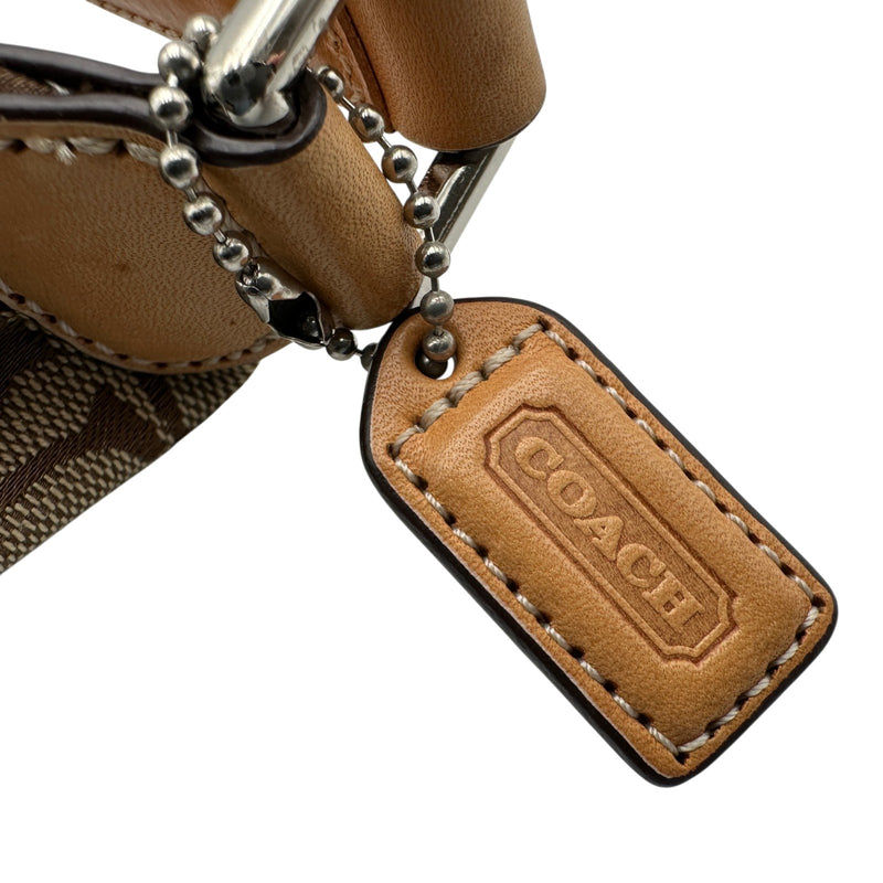 コーチ COACH シグネチャーアクセサリーポーチ ベージュ キャンバス